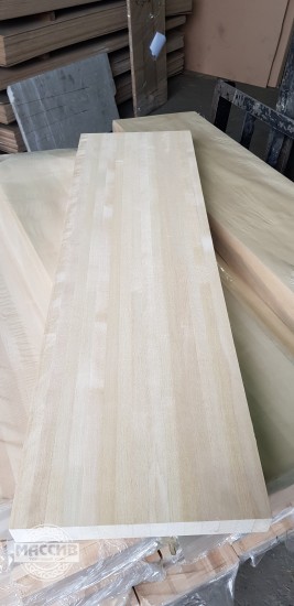Щит мебельный из Березы цельноламельный 20*600*2000 АА