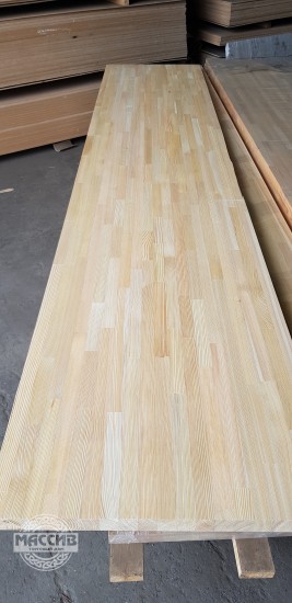 Мебельный щит Лиственница 40*600*3000 сращенный АА
